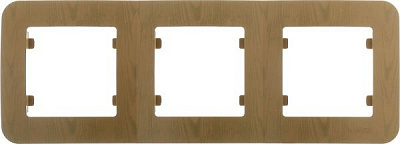 Рамка тримісна Makel Lillium Natural горизонтальна дуб