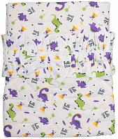 Конверт для новонароджених Динозаврики Home Line демісезон салатово-фіолетовий 155981 