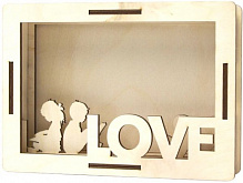 Рамка для фото 3D Love 1 18x13 см Rosa Talent 