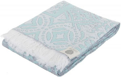 Пештемаль Орнамент stone wash 90x170 см ментоловий/ бежевий Sousa Dias