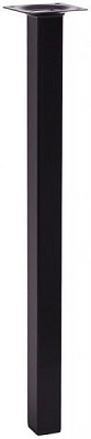 Меблева ніжка Larvij L61S40BL25 квадратная 25х25х400 мм чорна