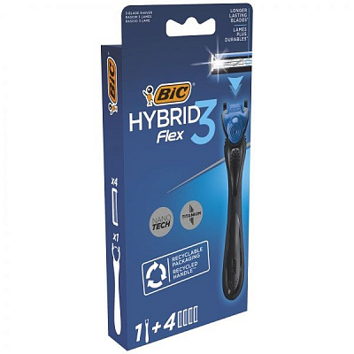 Бритва BIC Flex Hybrid 3 4 шт.