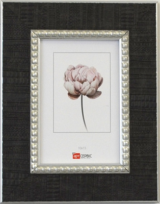 Рамка для фото Арт-Сервіс ЭА-01806 1 фото 10x15 см черный с серебряным 