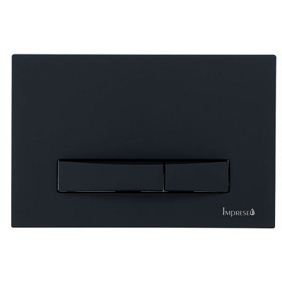 Панель смыва Imprese i7114PB пластиковая, черная soft-touch