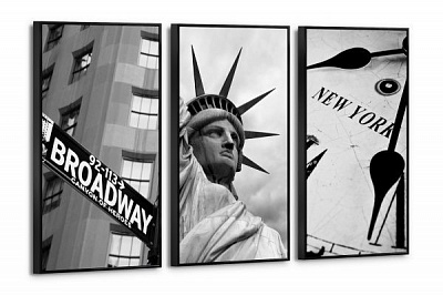 Картина модульна Нью-Йорк 80x120 см Юрис Проф Арт