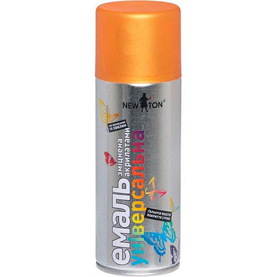 Эмаль аэрозольная New Ton универсальная церковное золото глянец 400 мл