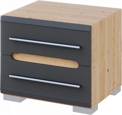 Тумба прикроватная Бьянко дуб сонома 