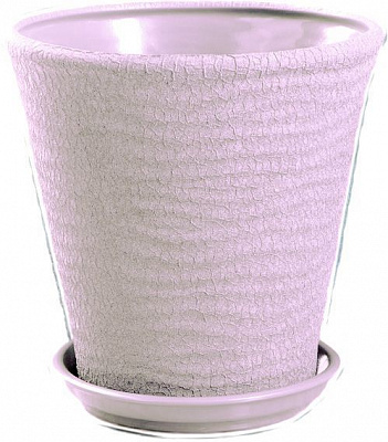 Горшок керамический Ориана-Запорожкерамика Новая Волна круглый 5,5л аметист 