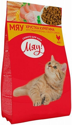 Корм Мяу с курицей 400 г