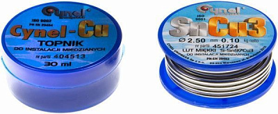 Набір для паяння Topex припій та каніфоль 44E745