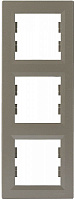 Рамка тримісна Schneider Electric Asfora вертикальна бронза EPH5810369