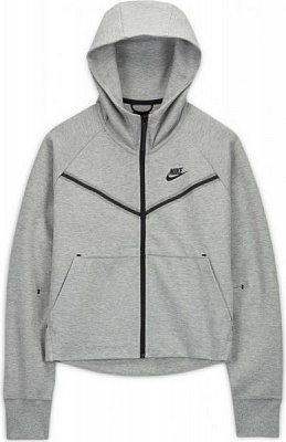 Джемпер Nike W NSW TCH FLC WR HOODIE FZ CW4298-063 р. S сірий меланж