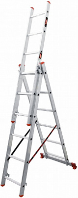Лестница 3-секционная универсальная BauGut Meister 3T 3х6 