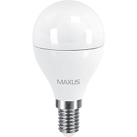 Лампа LED Maxus G45 F 6 Вт E14 3000 K теплый свет