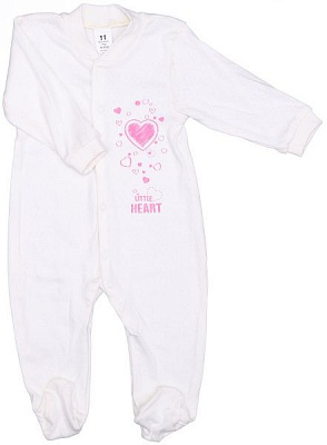 Комбинезон Маленькие люди 120-123 р.74-80 белый 