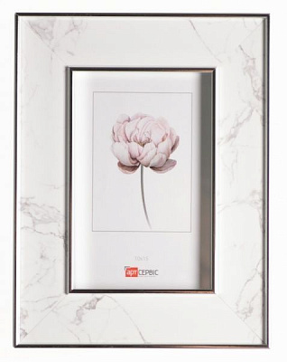 Рамка для фото Арт-Сервіс ЭА-01736 10x15 см белый с серебристым 