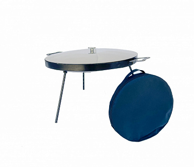 Сковородка туристическая 50 см с крышкой и чехлом