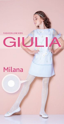 Колготки детские Giulia MILANA 40 (6) р.140-146 bianco 
