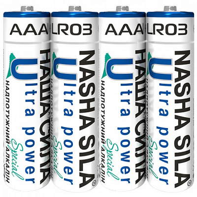 Батарейки НАША СИЛА Ultra Power Special AAA (LR03, 286) 4 шт. (3086) 