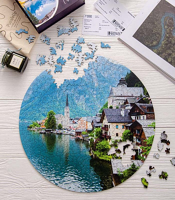 Пазл деревянный Халльштатт 40 см PuzzleUp 