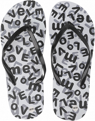 Шлепанцы Luna пляжные женские Love р.38/39 черный