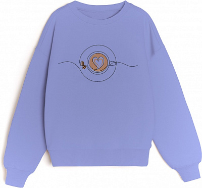 Свитшот для девочки KOSTA р.158 мягкий сиреневый 2161-9 