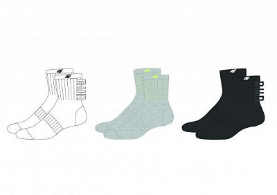 Шкарпетки 4F HJZ19-JSOM001-10S+27M+21S різнокольоровий р.33-35