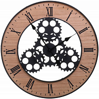 Годинник настінний Механізм 57 см коричневий