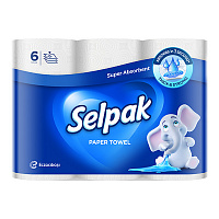 Паперові рушники Selpak Super Absorbent тришаровий 6 шт.
