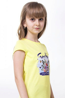 Футболка для девочек KOSTA р.122-128 лайм 0112-6 