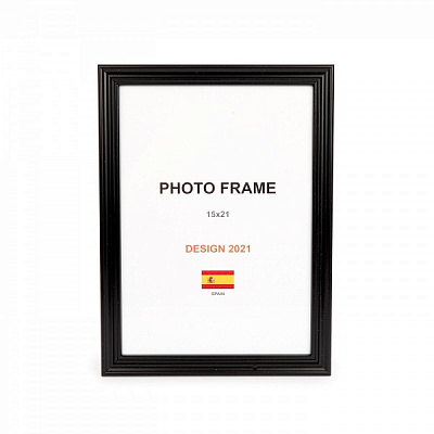 Рамка для фото 1 фото 15x21 см черный матовый 