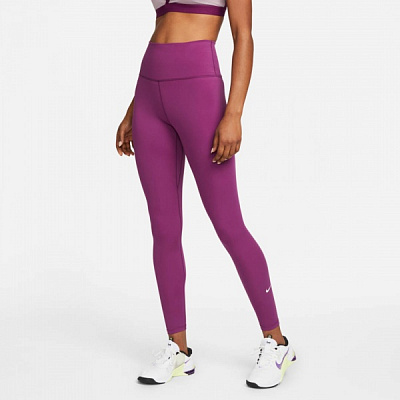 Лосины Nike W NK ONE DF HR TGHT DM7278-610 р.S темно-фиолетовый