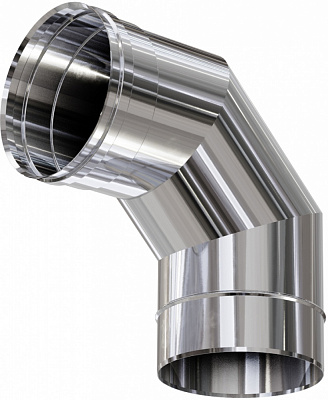 Коліно моно 1 мм нерж Ф100 мм 90° Versia-Lux