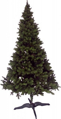 Елка искусственная с шишками 2,1 м 9898 темно-зеленый 