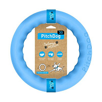 Іграшка для собак PitchDog кільце для апортування d 28 см блакитне