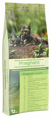 Корм сухой для беременных и лактирующих кошек Carpathian Pet Food Pregnant 12 кг
