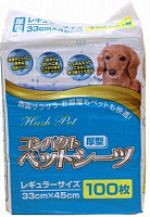 Пелюшки Hush Pet для собак тришарові 33x45 см 100 шт./уп.