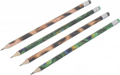 Карандаш чернографитный павлин/тигр Ningbo Johnshen Stationery Co. Ltd