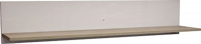 Полка Accord Ares AS13 1500x220x220 мм дуб эндгрейн/белый глянец 