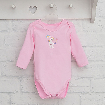 Боди детское для девочки Blanka Единорожка р.92 розовый 110146 