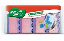 Губка Мелочи Жизни для кухні антибактеріальні 4 шт.