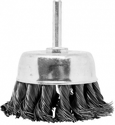 Щітка Чашка плетена сталь 75 мм, 0.5 мм Зенит 36101075
