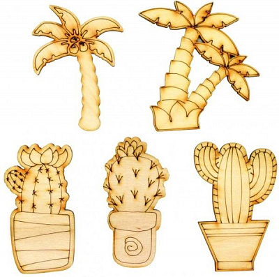 Заготовка для декорирования Тропики 5 шт Rosa Talent 