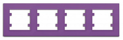 Рамка четырехместная Makel Karea горизонтальная сиреневый
