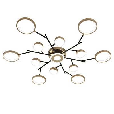 Люстра світлодіодна Victoria Lighting 121 Вт чорний/золото Nectar/PL13