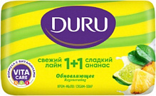 Мыло Duru 1+1 Свежий лайм и сладкий ананас 80 г 1 шт./уп.
