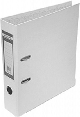 Папка-регистратор LUX односторонняя JOBMAX А4 50мм PP белая сборная BM.3012-12c Buromax