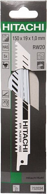 Пилочка для сабельной пилы Hitachi RW20 5 шт. 752034