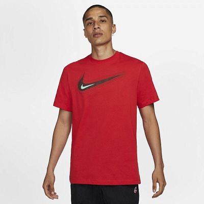 Футболка Nike M NSW TEE SWOOSH 12 MONTH DB6470-657 р.2XL червоний