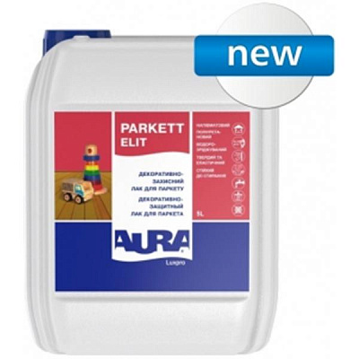 Лак паркетний Luxpro Parkett Elit Aura напівмат 5 л прозорий